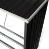 Abri bois de chauffage 4 m³ en acier galvanisé
