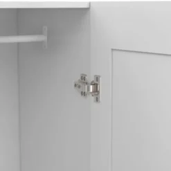 Armoire blanche 2 portes 80 cm