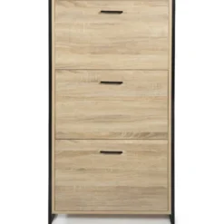 Armoire à chaussures bois et métal