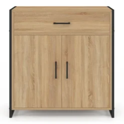 Armoire à chaussures 12 paires 2 portes et 1 tiroir design industriel