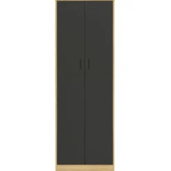 Armoire de bureau multifonction bois noir