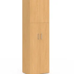 Armoire 2 portes bois penderie 50 cm avec étagère