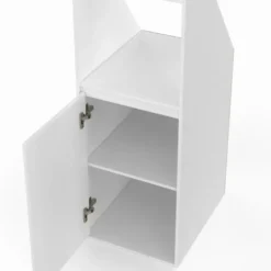 Armoire sous pente blanche 1 porte 1 niche