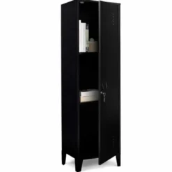 Armoire vestiaire métallique noire