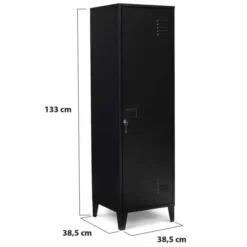 Armoire vestiaire métallique noire