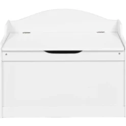 Banc coffre de rangement enfant en bois blanc