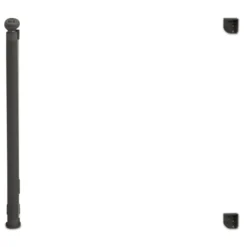 Barrière extensible pour chien et animaux domestiques 130cm grise