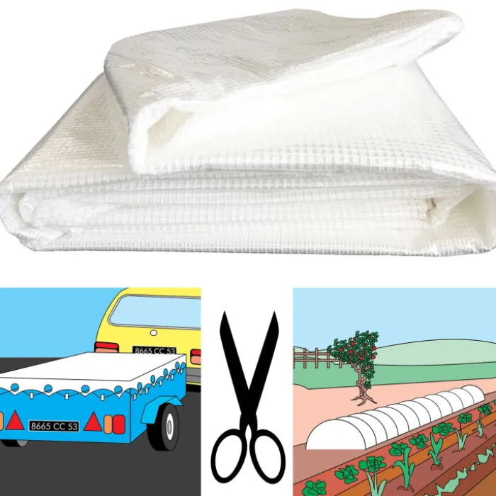 Bâche armée transparente 5x8 m renforcée