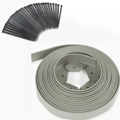 Bordure de jardin flexible grise