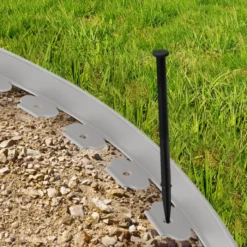 Bordure de jardin flexible grise