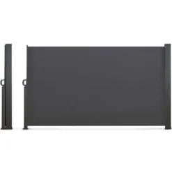 Brise vue enroulable gris 400x200 cm