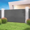 Brise vue gris 1m x 10 m occultant 300 g/m²