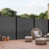 Brise vue gris 1,2 m x 10 m occultant 400 g/m²