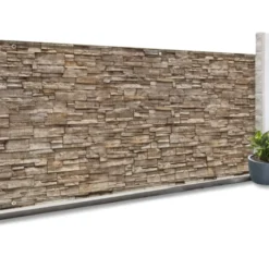 Brise vue imitation pierre 1,2 x 10m