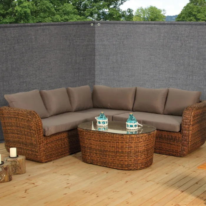 Brise vue 1,2 m x 10 m gris anthracite occultant 300 g m²