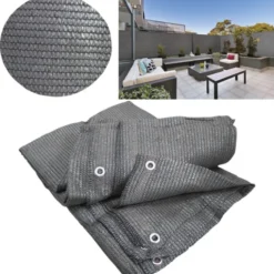 Brise vue 1,80 m x 10 m gris occultant 90 g m²