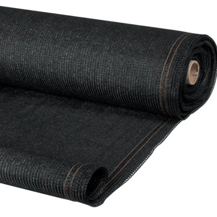 Brise vue 1,8 m x 10 m noir occultant 220 gr/m²