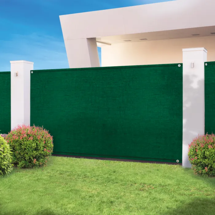 Brise vue 1m x 10m vert occultant 300g m²