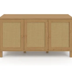 Buffet bas vintage effet cannage