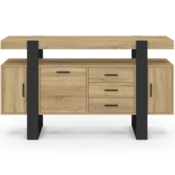 Buffet 140 cm bois et nois