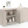 Buffet 160 cm 4 portes bois coloris beige