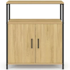 Buffet d'appoint 1 niche et 2 portes 70 cm design industriel