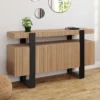 Buffet 4 portes effet lattes