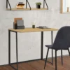 Bureau pliable industriel bois et métal