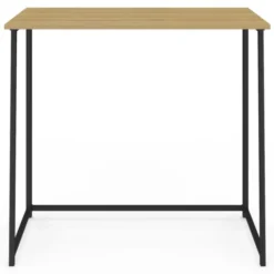 Bureau pliable industriel bois et métal