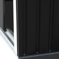 Cabanon de jardin en métal toit plat 1,3m²