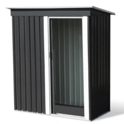 Cabanon de jardin en métal toit plat 1,3m²