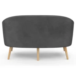 Canapé 2 places scandinave gris