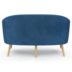 Canapé velours bleu