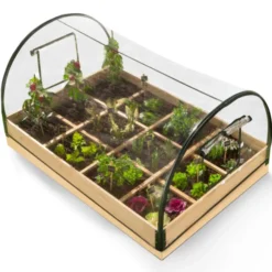 Carré potager avec serre