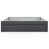 Carrés de potager 90 x 90 cm métalliques gris argentés : lot de 2