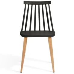 Chaises à barreaux noires style scandinave