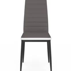 Chaises de salle à manger grises et blanches ROMANE