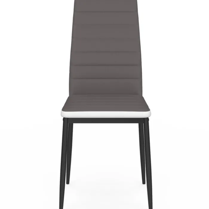 Chaises de salle à manger grises et blanches ROMANE