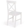 Chaises en bois blanc lot de 4