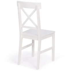Chaises en bois blanc lot de 4