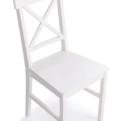 Chaises en bois blanc lot de 4