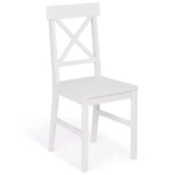 Chaises en bois blanc lot de 4