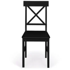 Chaises en bois noir lot de 4