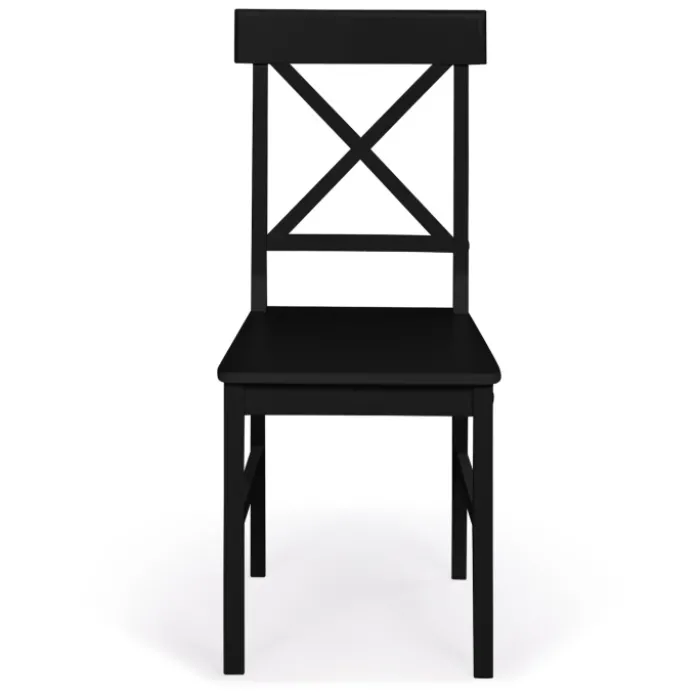 Chaises en bois noir lot de 4