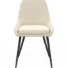 6 chaises en velours mix color gris, terracotta et beige