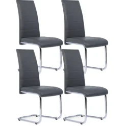 Chaises grises design pour salle à manger MIA