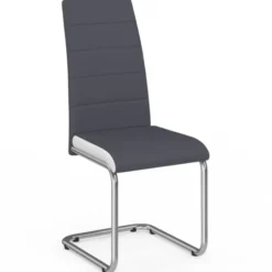 Chaises grises et blanches design pour salle à manger