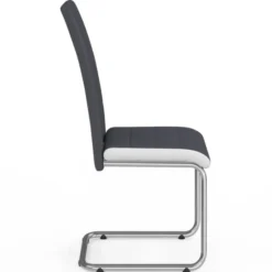 Chaises grises et blanches design pour salle à manger