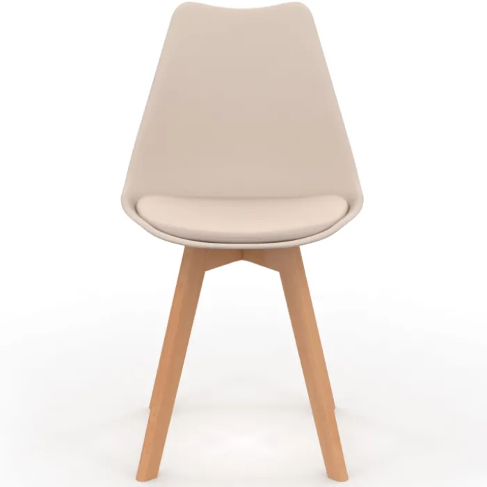 Chaises scandinaves mix color terracotta, gris, beige