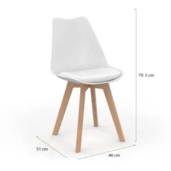 Chaises scandinaves mix color grises, blanches et noires